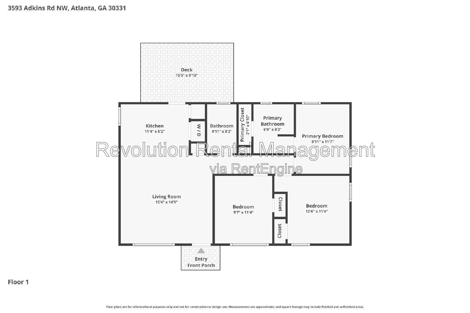 3-Bed, 2-Bath Ranch Home with Hardwood Floors & Deck in Atlanta, GA 30331 property image