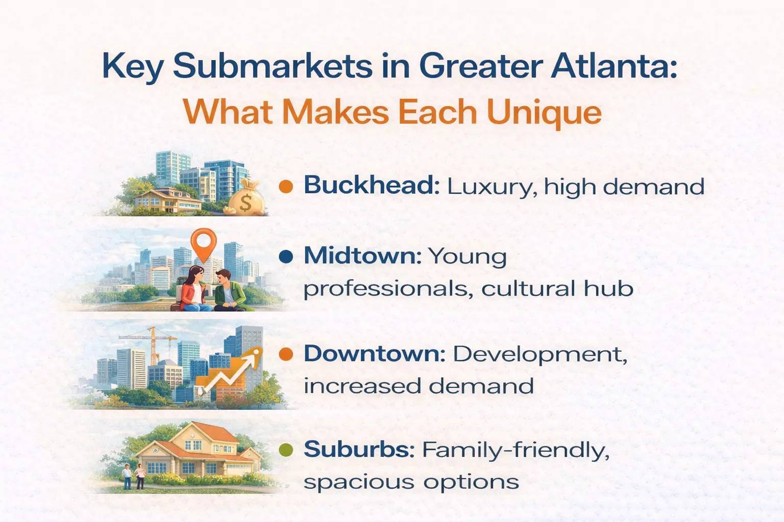 Submarkets in Greater Atlanta